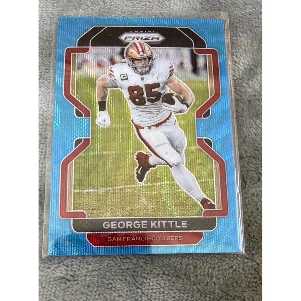 2021 Panini Prizm - George Kittle #54 Blue Wave Prizm /199